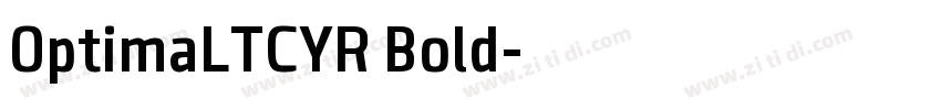 OptimaLTCYR Bold字体转换